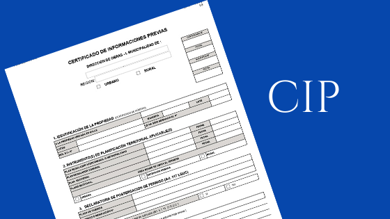 certificado de informaciones previas
